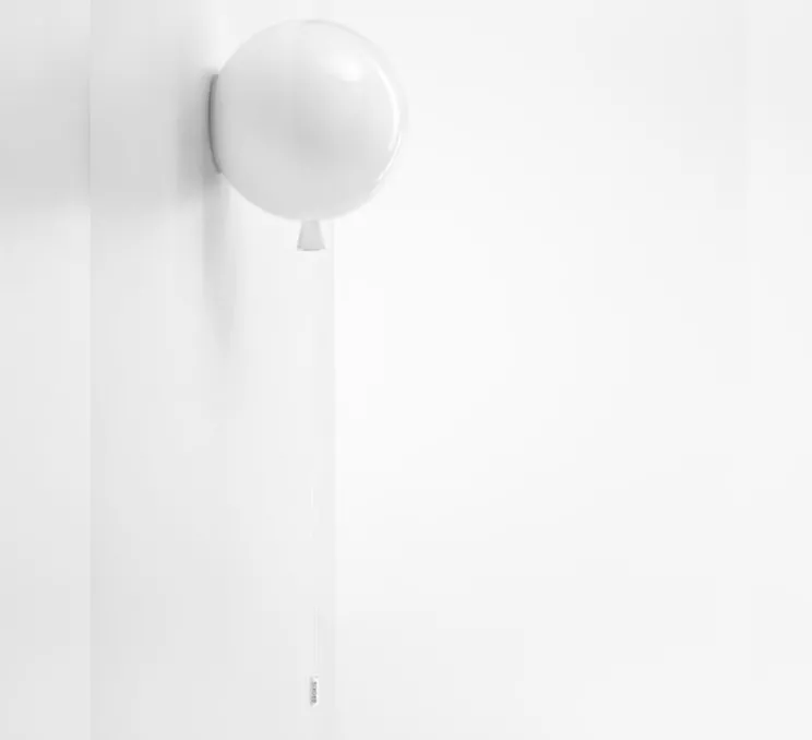 Applique murale, Memory, blanc glossy, H31,75cm - Ø30cm - Brokis