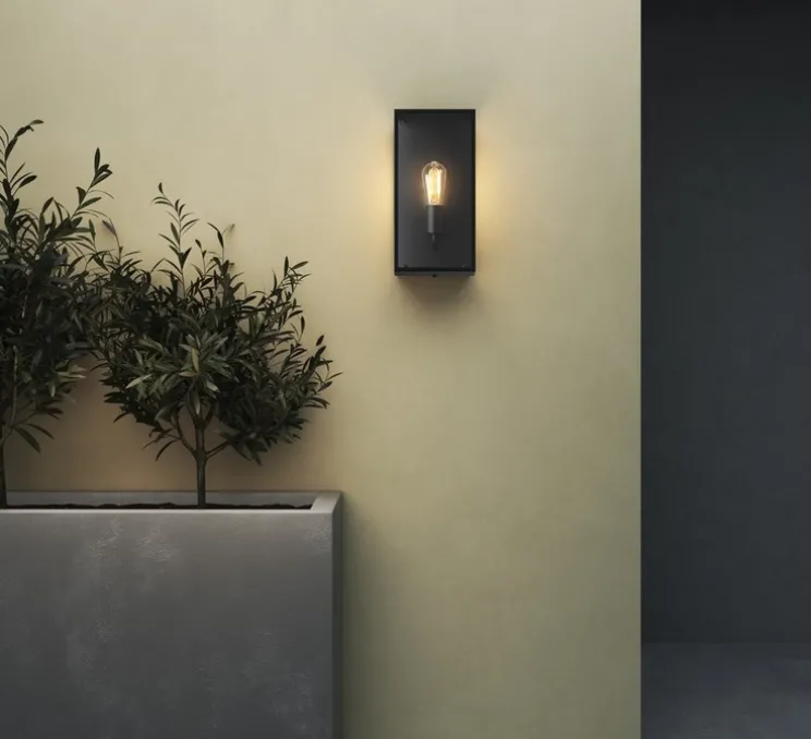 Applique murale, Messina 200, Noir, IP44, L17,5cm, H40cm - Astro Lighting