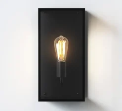 Applique murale, Messina 200, Noir, IP44, L17,5cm, H40cm - Astro Lighting