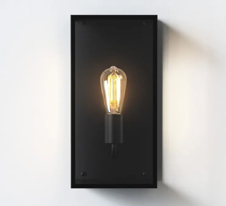 Applique murale, Messina 200, Noir, IP44, L17,5cm, H40cm - Astro Lighting