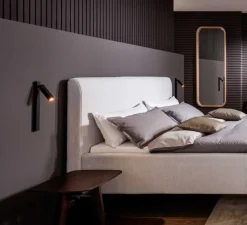 Applique murale, Mick Snooze 1.0, noir, or, LED, 3000K, 205lm, L15,6cm, H37,5cm - Wever & Ducré