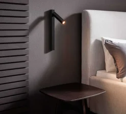 Applique murale, Mick Snooze 1.0, noir, or, LED, 3000K, 205lm, L15,6cm, H37,5cm - Wever & Ducré