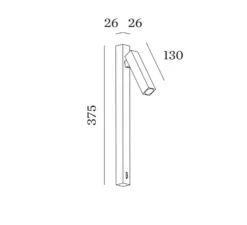 Applique murale, Mick Snooze 1.0, noir, or, LED, 3000K, 205lm, L15,6cm, H37,5cm - Wever & Ducré