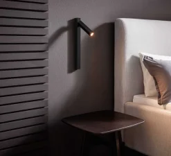 Applique murale, Mick Snooze 1.0, noir et or, LED, 2700K, 190lm, L15,6cm, H37,5cm - Wever & Ducré