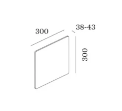 Applique murale, Miles 3.0 carré, blanc, LED, dim, 3000K, 530 lm, L30cm, H30cm - Wever&Ducré