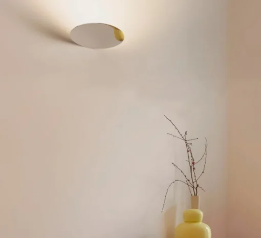 Applique murale, Millimetro, argent, LED, dim, 2700K, 1427 lm, Ø25cm, H3cm - Luceplan