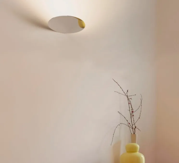 Applique murale, Millimetro, argent, LED, dim, 2700K, 1427 lm, Ø25cm, H3cm - Luceplan