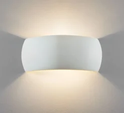 Applique murale, Milo, blanc céramique, L31cm, H13cm - Astro