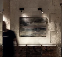 Applique murale, Mira, noir mat, LED, 2700K, 352lm, L16,5cm, H18,3cm - Davide Groppi