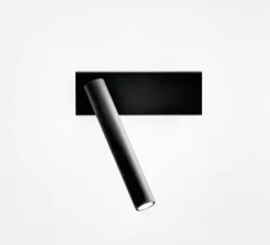 Applique murale, Mira, noir mat, LED, 2700K, 352lm, L16,5cm, H18,3cm - Davide Groppi