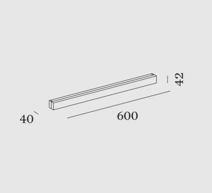 Applique murale, Mirbi long 2.0, blanc, IP44, LED, dim, 3000K, 800 lm, L60cm, H4,2cm - Wever&Ducré