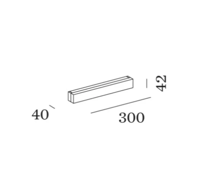 Applique murale, Mirbi long 1.0, blanc, IP44, LED, dim, 3000K, 630 lm, L30cm, H4,2cm - Wever&Ducré