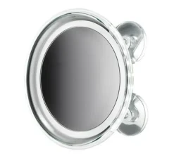 Applique murale, MIROIR COSMÉTIQUE BS 18 TOUCH AVEC VENTOUSES, chrome, LED, 6000K, 250 lm, Ø6,5cm, H20cm - Decor Walther