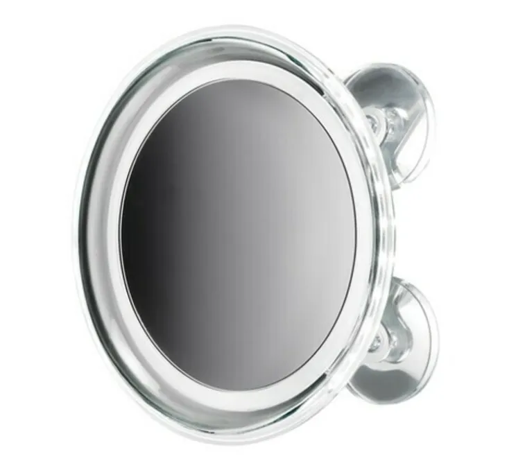Applique murale, MIROIR COSMÉTIQUE BS 18 TOUCH AVEC VENTOUSES, chrome, LED, 6000K, 250 lm, Ø6,5cm, H20cm - Decor Walther