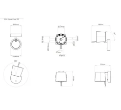 Applique murale, Miura, base laiton, abat-jour laiton, LED, 2700k, 367 lm, L11cm, H14,9cm - Astro