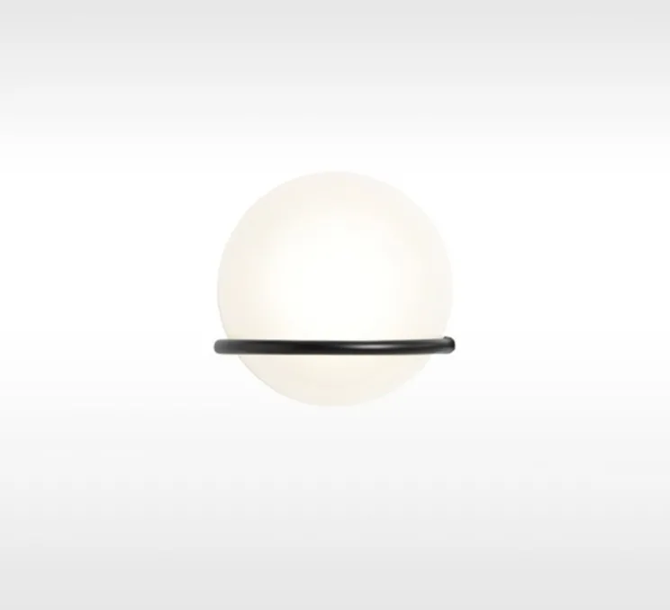 Applique murale, Model 237/1, noir, L14cm, H20,3cm - Astep