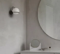 Applique murale, Model 238/1 sans interrupteur, noir, L20cm, H30cm - Astep