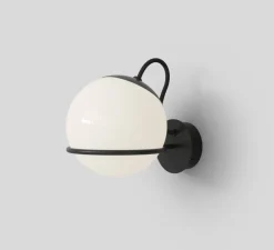 Applique murale, Model 238/1 sans interrupteur, noir, L20cm, H30cm - Astep