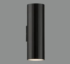 Applique murale, Modrian 2L, noir, L5,65cm, H18cm - ACB