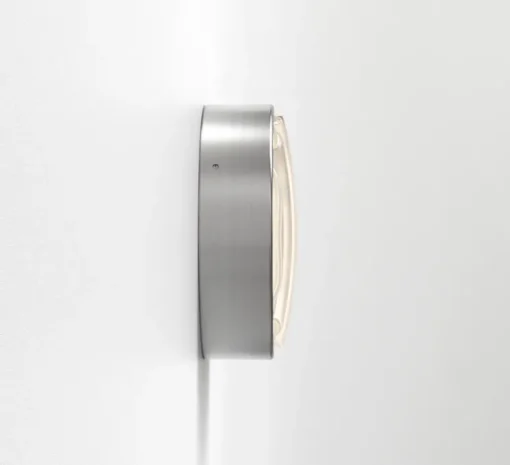 Applique murale, Montréal 220, acier inoxydable brossé, IP44, L22cm, H22cm - Astro