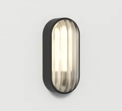 Applique murale, Montréal oval, noir mat, IP44, L12,5cm, H27,5cm - Astro