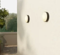 Applique murale, Montréal Round 300, noir mat, IP44, L30cm, H30cm - Astro