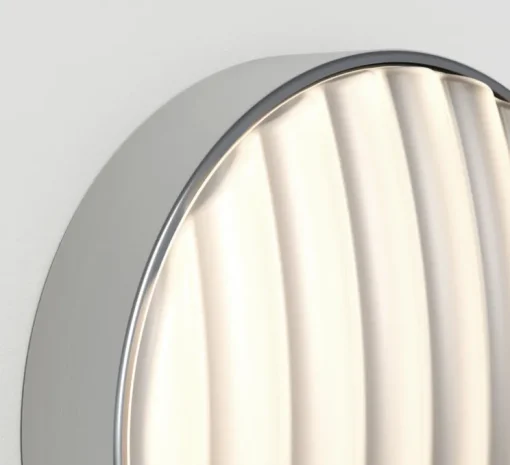 Applique murale, Montreal Round 300 Coastal, acier inoxydable brossé, IP44, L30cm, H30cm - Astro