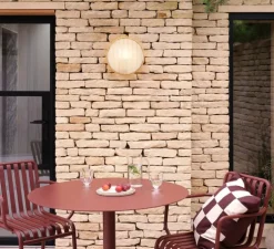 Applique murale, Montreal Round 300 Coastal, laiton brossé PVD, IP44, L30cm, H30cm - Astro