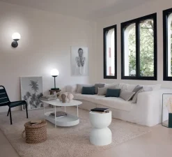 Applique murale, Mooon, carbone, IP54, LED, dim, 2700K à 6000K, 400 lm, L15cm, H25,4cm - Fermob