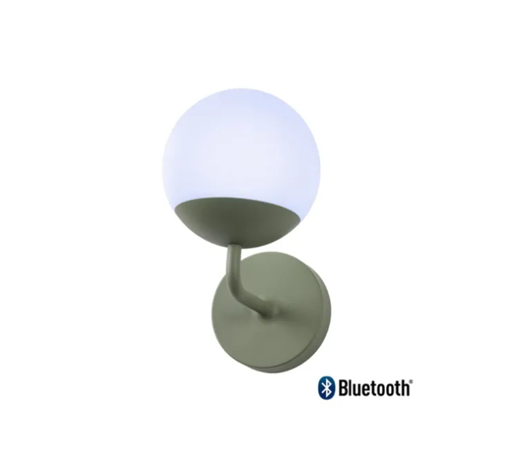 Applique murale, Mooon!, Vert Cactus, IP54, LED, 5000K, 400 lm, Ø15cm, H25,5cm - Fermob