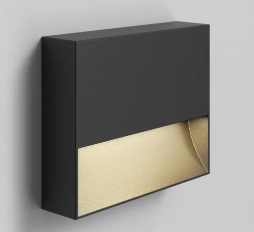 Applique murale, Mori 140, noir texturé, IP65, LED, 3000K, 122 lm, L14cm, H11,3cm - Astro