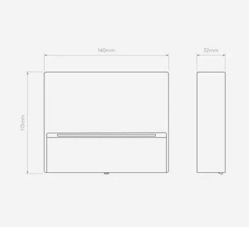 Applique murale, Mori 140, noir texturé, IP65, LED, 3000K, 122 lm, L14cm, H11,3cm - Astro
