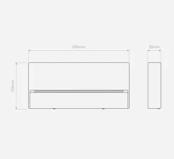 Applique murale, Mori 250, noir texturé, IP65, LED, 3000K, 214 lm, L25cm, H11,3cm - Astro