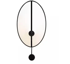 Applique murale, Moyen Shield, blanc & noir, L26cm, H40cm - DesignHeure