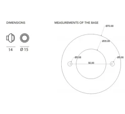 Applique murale, MUSE, laiton, noir, Ø15cm, P14cm, IP40 - Tooy