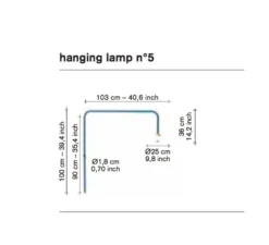 Applique murale, N°5, bleu, L103cm, H100cm - Valerie_Objects