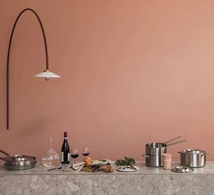 Applique murale, N°3, bordeaux, L137,5cm, H135cm - Valerie_Objects