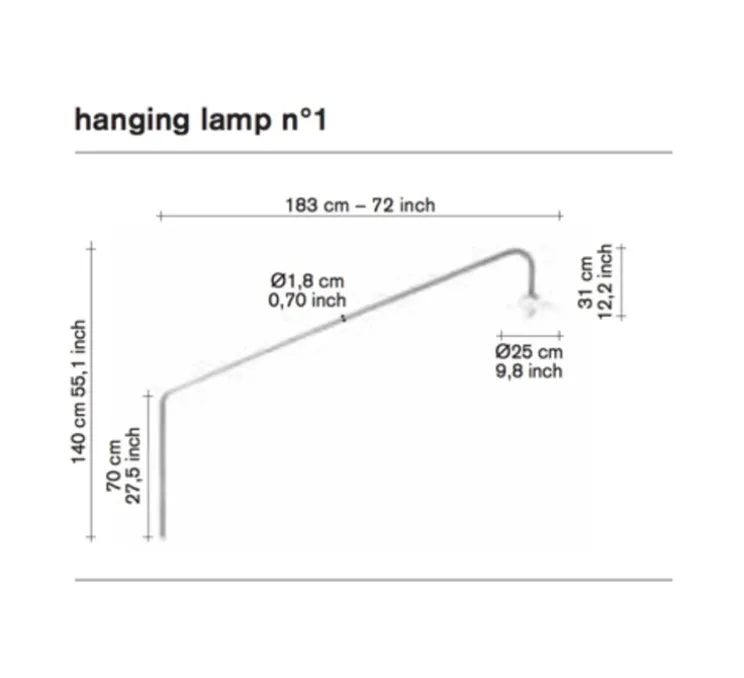 Applique murale, N°1, noir, L183cm, H140cm - Valerie_Objects