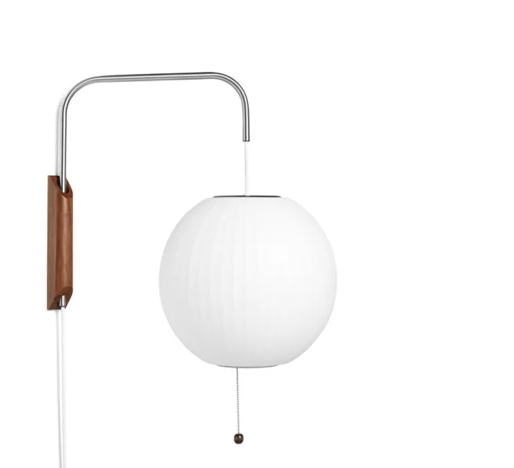 Applique murale, Nelson Ball wall sconce S, avec câble, blanc cassé, L32,5cm, H42,5cm - HAY