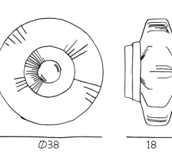 Applique murale, New Wave Optic XL, fumé, Ø38cm, P18cm - Design By Us