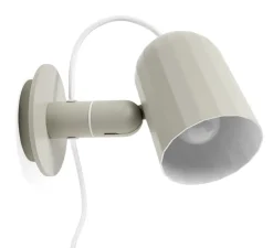 Applique murale, Noc avec câble, blanc cassé, 2800K, 470lm, L11cm, H14cm - HAY