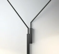 Applique murale, North, 5635, noir, LED, dim, 2700k, 1598 lm, L250cm, H175cm - Vibia