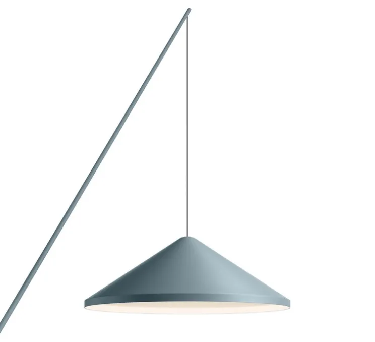 Applique murale, North, bleu ciel, LED, dim, 2700K, 1041 lm, Ø60cm, H195cm-Vibia