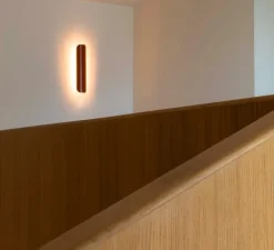 Applique murale, Novo 500, terracotta, LED, 2700K, 610 lm, L50cm, H10,8cm - Faro