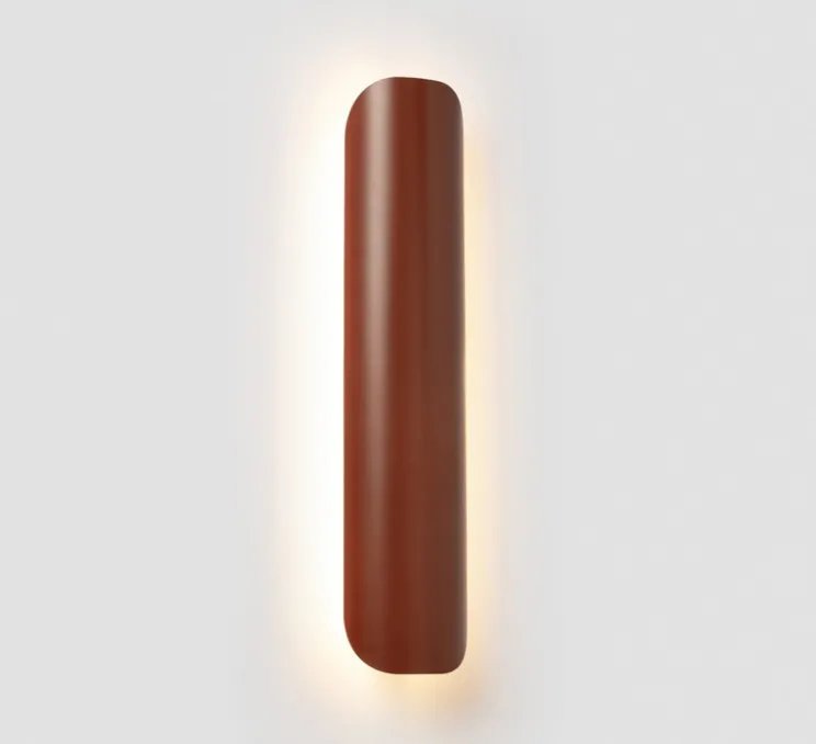 Applique murale, Novo 500, terracotta, LED, 2700K, 610 lm, L50cm, H10,8cm - Faro