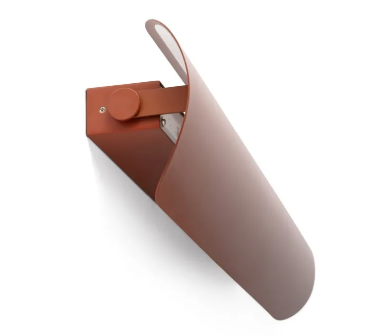 Applique murale, Novo 500, terracotta, LED, 2700K, 610 lm, L50cm, H10,8cm - Faro
