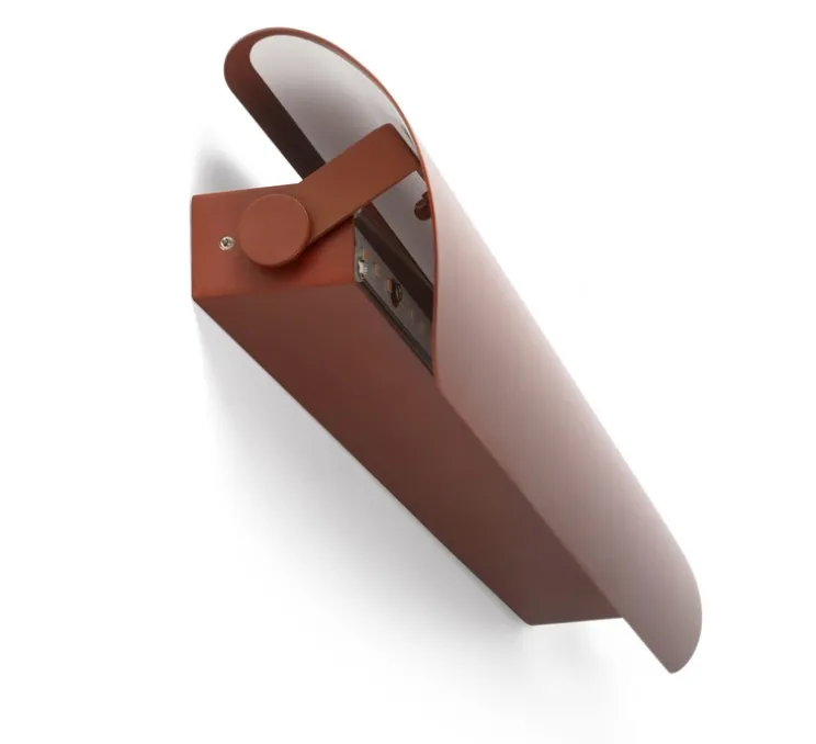 Applique murale, Novo 500, terracotta, LED, 2700K, 610 lm, L50cm, H10,8cm - Faro