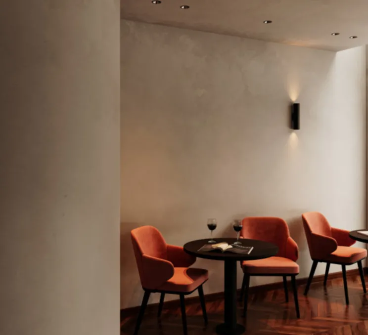 Applique murale, Nude Up/Down 70 2x, noir, Ø7cm, H28,7cm - Modular