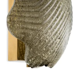 Applique murale, Nuria, laiton vintage, verre , L28cm, H28cm - Eichholtz