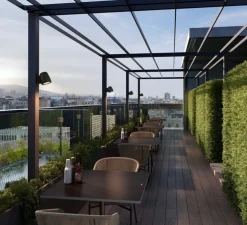 Applique murale, Nut A/01 Outdoor, noir texturé, IP66, LED, dim, 2700K, 950 lm, Ø15,5cm, H13,5cm - Bover